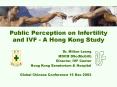 Public Perception on Infertility and IVF - A Hong Kong Study PowerPoint PPT Presentation