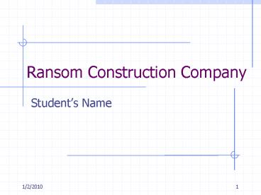 Ransom Construction Company