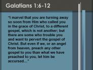 Galatians 1:6-12