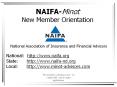 NAIFA-Minot New Member Orientation PowerPoint PPT Presentation