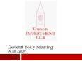 General Body Meeting PowerPoint PPT Presentation