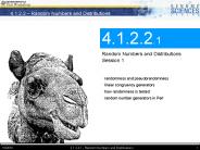 Random Numbers and Distributions