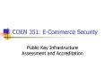 COEN 351: ECommerce Security PowerPoint PPT Presentation