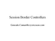 Session Border Controllers