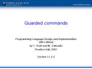 Guarded commands