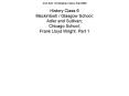 History Class 6 Mackintosh Glasgow School Adler and Sullivan Chicago School Frank Lloyd Wright' Part PowerPoint PPT Presentation
