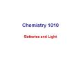 Chemistry 1010 PowerPoint PPT Presentation