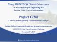 Project C'I'D'E'R' Clinical Interdisciplinary Documentation Education PowerPoint PPT Presentation