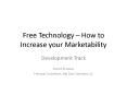 Free Technology How to Increase your Marketability PowerPoint PPT Presentation