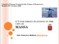 ICT FOR URBAN PLANNING IN THE CITY OF MASSA PowerPoint PPT Presentation