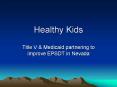 Healthy Kids PowerPoint PPT Presentation