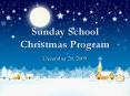 Sunday School Christmas Program PowerPoint PPT Presentation