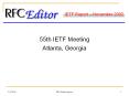 55th IETF Meeting PowerPoint PPT Presentation