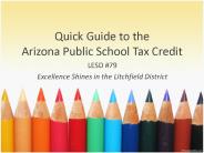 Quick Guide to the Arizona Public School Tax Credit