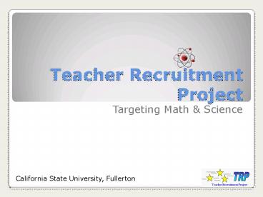 Teacher Recruitment Project