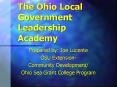 The Ohio Local Government Leadership Academy PowerPoint PPT Presentation