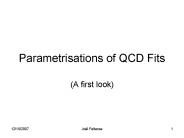 Parametrisations of QCD Fits