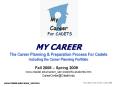MY CAREER The Career Planning PowerPoint PPT Presentation