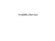 Available eServices