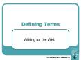 Defining Terms PowerPoint PPT Presentation