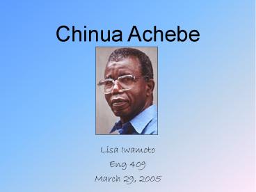 Chinua Achebe