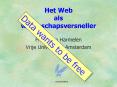 Het Web als wetenschapsversneller PowerPoint PPT Presentation