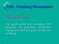 PPE: Clothing/Ensembles PowerPoint PPT Presentation