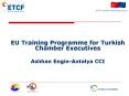 EU Training Programme for Turkish Chamber Executives PowerPoint PPT Presentation