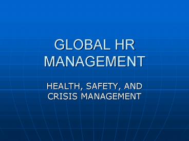 GLOBAL HR MANAGEMENT