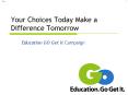 Your Choices Today Make a Difference Tomorrow PowerPoint PPT Presentation