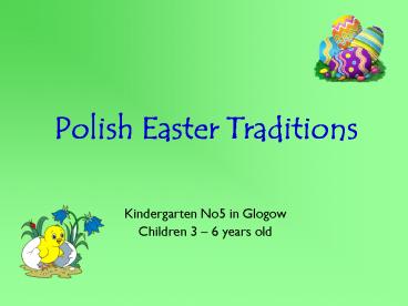 Polish Easter Traditions