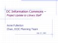 DC Information Commons  PowerPoint PPT Presentation