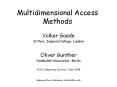 Multidimensional Access Methods PowerPoint PPT Presentation