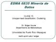 ESMA 6835 Mineria de Datos PowerPoint PPT Presentation