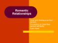 Romantic Relationships PowerPoint PPT Presentation