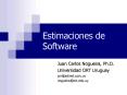 Estimaciones de Software PowerPoint PPT Presentation