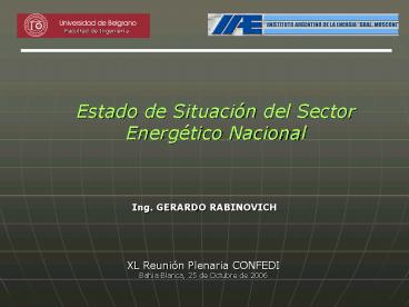 Ing' GERARDO RABINOVICH