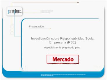 Investigacin sobre Responsabilidad Social Empresaria RSE