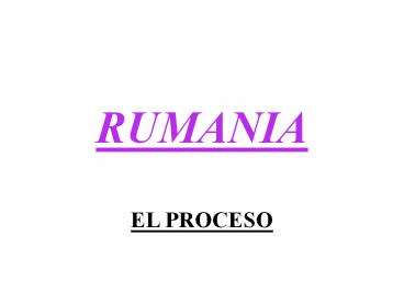 RUMANIA