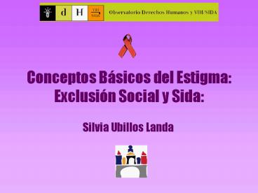 Conceptos Bsicos del Estigma: Exclusin Social y Sida: