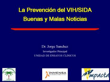 La Prevencin del VIHSIDA