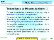Tratamiento de Discontinuidades II