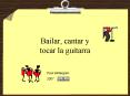 Bailar, cantar y tocar la guitarra PowerPoint PPT Presentation