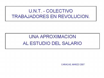 U'N'T' COLECTIVO TRABAJADORES EN REVOLUCION'