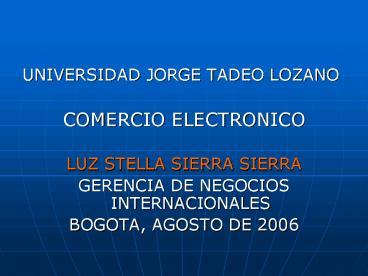 UNIVERSIDAD JORGE TADEO LOZANO