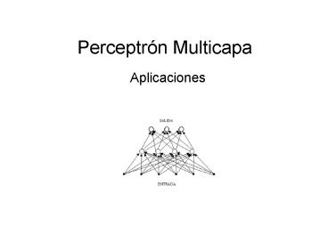 Perceptrn Multicapa