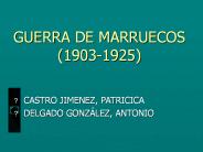 GUERRA DE MARRUECOS (1903-1925)