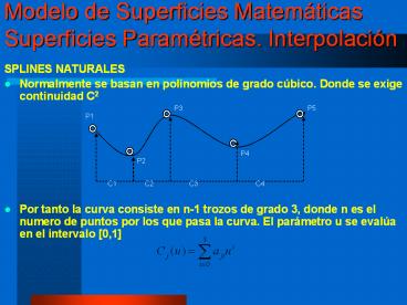 SPLINES NATURALES