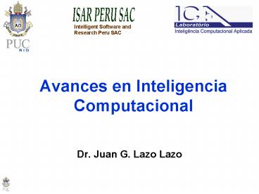 Avances en Inteligencia Computacional