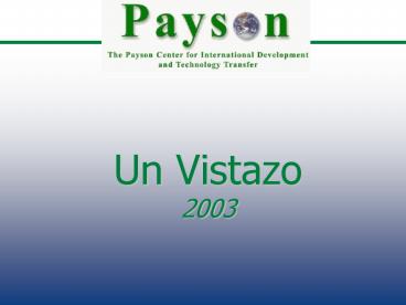 Un Vistazo 2003